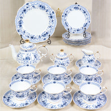 Load image into Gallery viewer, Blue Flower Tea Set | 24 Pieces