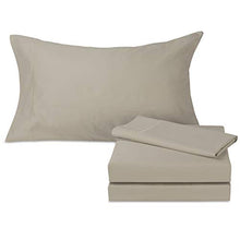 Load image into Gallery viewer, Light Brown Organic Cotton Sheet Set | King & Queen