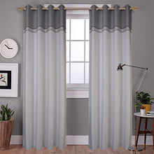 Load image into Gallery viewer, Silver Tina Blackout Curtain | 54" by 90"