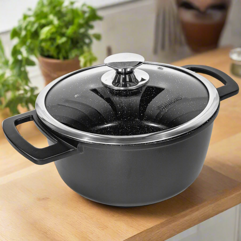 Vitantonio ceramic non-stick pot in cast aluminium, made in Italy