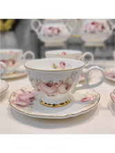 Load image into Gallery viewer, Pink Peony Tea Set | 6 Serving
