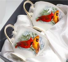 Load image into Gallery viewer, Cardinal Cup and Saucer Set | Pair
