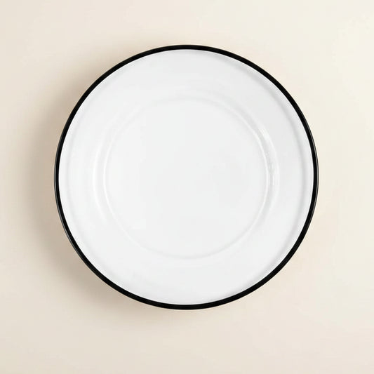 Halo Black Rim Charger Plates — Urban Pear