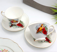 Load image into Gallery viewer, Cardinal Cup and Saucer Set | Pair
