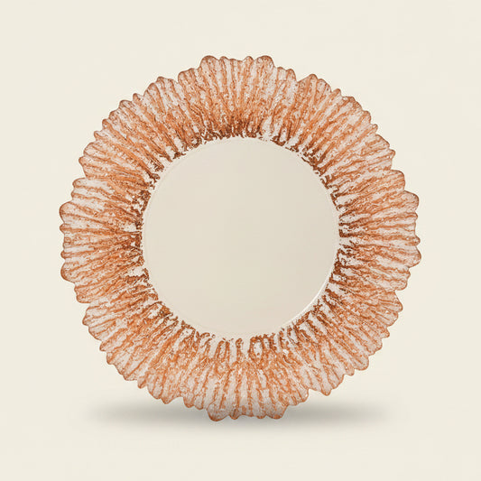 Rose Gold Coralline Charger Plates — Urban Pear