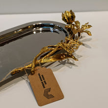 Load image into Gallery viewer, Gilded Leaf Long Tray | 15" Long
