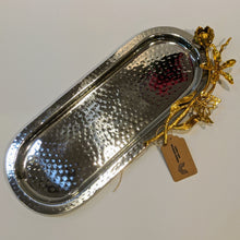 Load image into Gallery viewer, Gilded Leaf Long Tray | 15" Long
