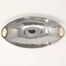 Load image into Gallery viewer, Golden Ring Boat Tray | 8" Wide By 14" Long
