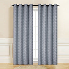 Load image into Gallery viewer, Mercie Grey Blackout Curtain | 54" By 96"
