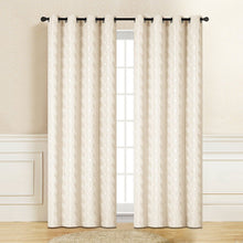 Load image into Gallery viewer, Mercie Gold Blackout Curtains | 55" By 96"
