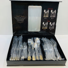 Load image into Gallery viewer, Gold Royal Salute | 24 Pieces Flatware Set
